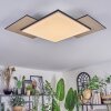 Barullu Lampa sufitowa, Panel LED Wygląd drewna, Czarny, Biały, 1-punktowy
