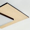 Barullu Lampa sufitowa, Panel LED Wygląd drewna, Czarny, Biały, 1-punktowy