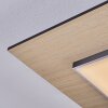 Barullu Lampa sufitowa, Panel LED Wygląd drewna, Czarny, Biały, 1-punktowy