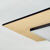 Barullu Lampa sufitowa, Panel LED Wygląd drewna, Czarny, Biały, 1-punktowy