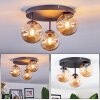 Chehalis lampa sufitowa, kula świetlna 30.5 cm bursztynowy, 3-punktowe