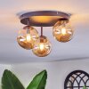 Chehalis lampa sufitowa, kula świetlna 30.5 cm bursztynowy, 3-punktowe