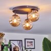 Chehalis Lampa sufitowa, Kula świetlna 30.5 cm W kolorze bursztynu, 3-punktowe