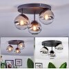 Chehalis Lampa sufitowa, Kula świetlna 30.5 cm Chrom, Przezroczysty, Przydymiony, 3-punktowe