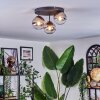 Chehalis Lampa sufitowa, Kula świetlna 30.5 cm Chrom, Przezroczysty, Przydymiony, 3-punktowe