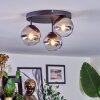 Chehalis Lampa sufitowa, Kula świetlna 30.5 cm Chrom, Przezroczysty, Przydymiony, 3-punktowe