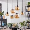 Ripoll Lampa wisząca, Kula świetlna, Lampa wisząca W kolorze bursztynu, 6-punktowe Ripoll Lampa wisząca, Kula świetlna, Lampa wisząca W kolorze bursztynu, 6-punktowe