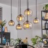 Koyoto lampa wisząca, kula świetlna, lampa wisząca bursztynowy, przezroczysty, 6-punktowe