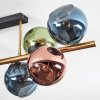 Koyoto Lampa sufitowa, Kula świetlna Złoty, Czarny, 8-punktowe