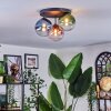 Chehalis Lampa sufitowa, Kula świetlna 33.5 cm Niebeieski, Zielony, Przezroczysty, W kolorze miedzi, 3-punktowe