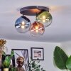 Chehalis Lampa sufitowa, Kula świetlna 33.5 cm Niebeieski, Zielony, Przezroczysty, W kolorze miedzi, 3-punktowe