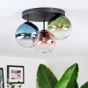 Chehalis Lampa sufitowa, Kula świetlna 33.5 cm Niebeieski, Zielony, Przezroczysty, W kolorze miedzi, 3-punktowe