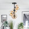 Koyoto lampa sufitowa, kula świetlna 31 cm bursztynowy, przezroczysty, 4-punktowe