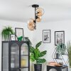 Koyoto lampa sufitowa, kula świetlna 31 cm bursztynowy, przezroczysty, 4-punktowe