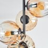Koyoto lampa sufitowa, kula świetlna 31 cm bursztynowy, przezroczysty, 4-punktowe