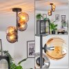 Koyoto lampa sufitowa, kula świetlna 31 cm bursztynowy, przydymiony, 4-punktowe