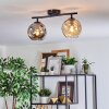 Ripoll lampa sufitowa, kula świetlna bursztynowy, przydymiony, 2-punktowe