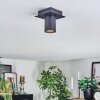 Udena Lampa sufitowa LED Czarny, 1-punktowy