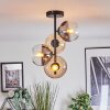 Koyoto lampa sufitowa, kula świetlna 31 cm bursztynowy, przezroczysty, przydymiony, 4-punktowe