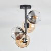 Koyoto lampa sufitowa, kula świetlna 31 cm bursztynowy, przezroczysty, przydymiony, 4-punktowe