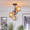 Koyoto lampa sufitowa, kula świetlna 31 cm bursztynowy, przezroczysty, przydymiony, 4-punktowe