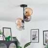 Koyoto lampa sufitowa, kula świetlna 31 cm bursztynowy, przezroczysty, przydymiony, 4-punktowe