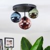 Chehalis lampa sufitowa, kula świetlna 32 cm niebeieski, zielony, miedziany, 3-punktowe