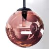 Chehalis lampa sufitowa, kula świetlna 34 cm niebeieski, zielony, miedziany, 3-punktowe