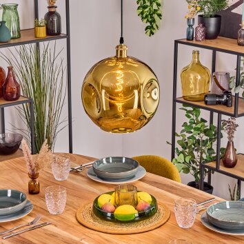 Ripoll Lampa wisząca, Kula świetlna, Lampa wisząca Złoty, 1-punktowy