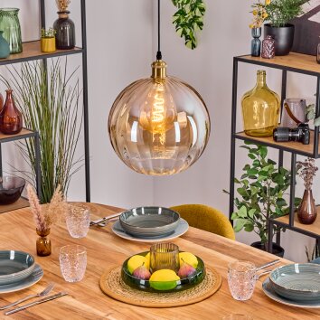 Koyoto Lampa wisząca, Kula świetlna, Lampa wisząca Złoty, 1-punktowy