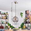 Koyoto Lampa wisząca, Kula świetlna, Lampa wisząca Złoty, 1-punktowy