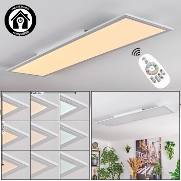 Belan Lampa sufitowa, Panel LED Biały, 1-punktowy, Zdalne sterowanie