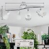 Starkeryd Lampa sufitowa, Spot sufitowy Chrom, Biały, 4-punktowe