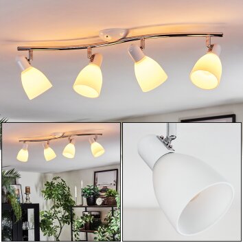 Starkeryd Lampa sufitowa, Spot sufitowy Chrom, Biały, 4-punktowe