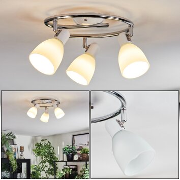 Starkeryd Lampa sufitowa, Spot sufitowy Chrom, Biały, 3-punktowe