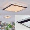 Castasegna Lampa sufitowa, Panel LED Czarny, Biały, 1-punktowy