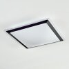 Castasegna Lampa sufitowa, Panel LED Czarny, Biały, 1-punktowy