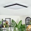 Castasegna Lampa sufitowa, Panel LED Czarny, Biały, 1-punktowy