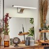 Zaire Lampa oświetlająca lustro, Lampa ścienna LED Chrom, Srebrny, 1-punktowy, Czujnik ruchu