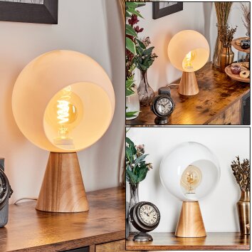 Velmo Lampa stołowa LED Ecru, 1-punktowy