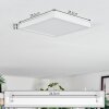 Finsrud Lampa sufitowa, Panel LED Biały, 1-punktowy