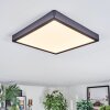 Finsrud Lampa sufitowa, Panel LED Czarny, 1-punktowy