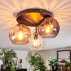 Koyoto Lampa sufitowa, Kula świetlna 30 cm W kolorze bursztynu, Przezroczysty, Przydymiony, 3-punktowe