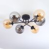 Gastor lampa sufitowa, kula świetlna bursztynowy, przydymiony, 6-punktowe