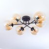 Gastor lampa sufitowa, kula świetlna bursztynowy, przezroczysty, 6-punktowe