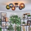 Gastor Lampa sufitowa, Kula świetlna 62 cm Niebeieski, Zielony, W kolorze miedzi, 6-punktowe
