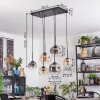 Ripoll lampa wisząca, kula świetlna, lampa wisząca bursztynowy, przezroczysty, przydymiony, 6-punktowe