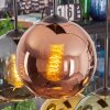 Koyoto lampa wisząca, kula świetlna, lampa wisząca niebeieski, złoty, zielony, miedziany, 6-punktowe