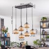 Koyoto lampa wisząca, kula świetlna, lampa wisząca bursztynowy, 6-punktowe