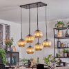 Koyoto lampa wisząca, kula świetlna, lampa wisząca bursztynowy, 6-punktowe